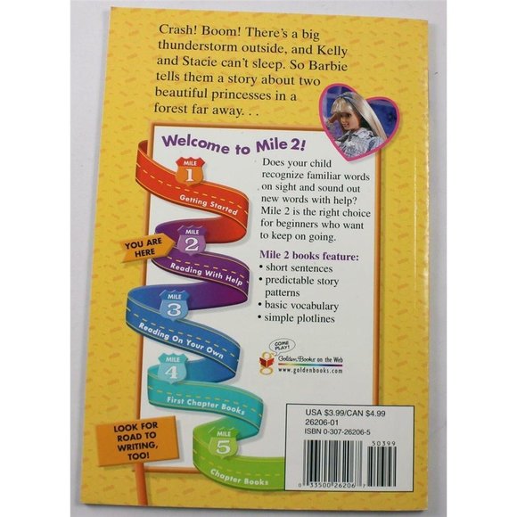 Step into Reading: Barbie : Two Princesses by Bill Gordh (2000, Paperback) - Picture 2 of 3